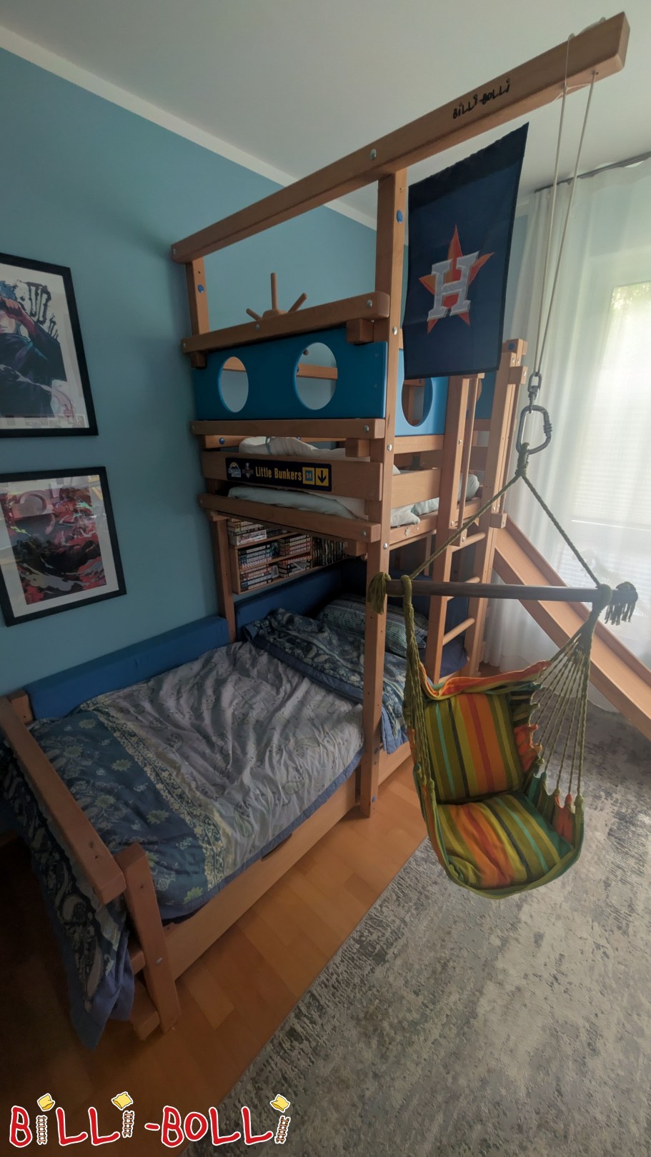 Inserat 5776: Dachschrägenbett mit Rutschenturm und viel Zubehör in Buche Dachschrägenbett mit Rutschenturm und viel Zubehör in Buche (Kategorie: Dachschrägenbett gebraucht)